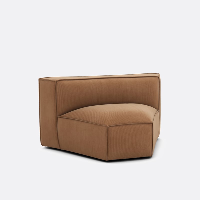 Offenes Eckelement Seven Für Modulares Sofa, Cordsamt