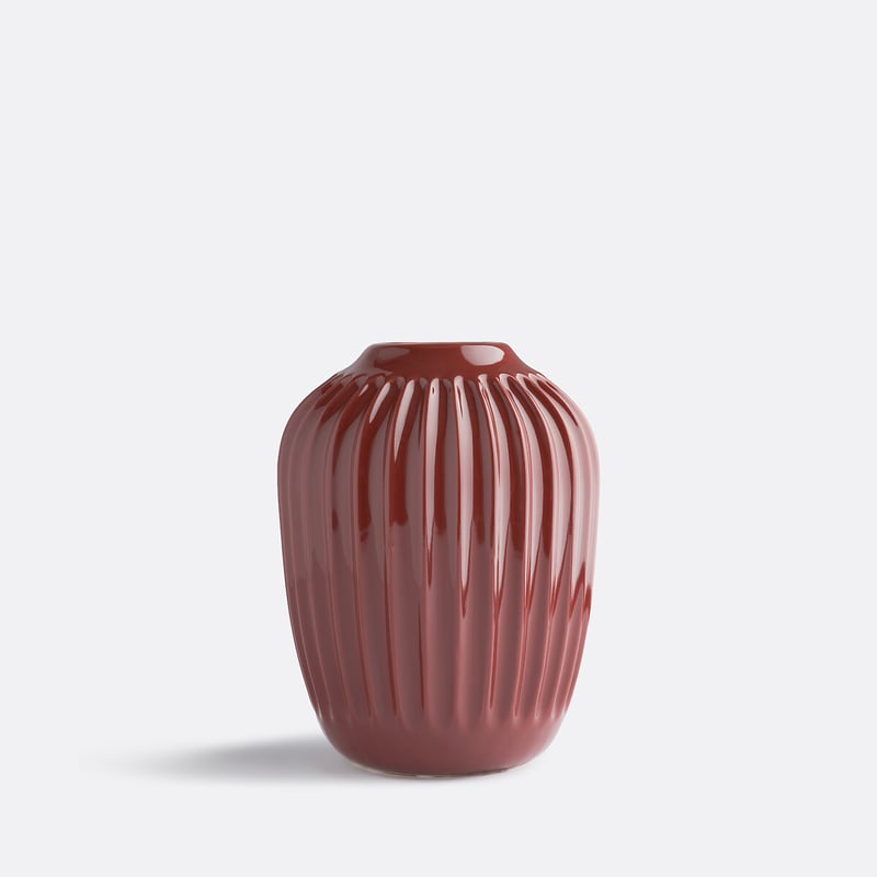 La Redoute Interieurs Vase Estria, Keramik Mit Rillenstruktur, H. 21 Cm