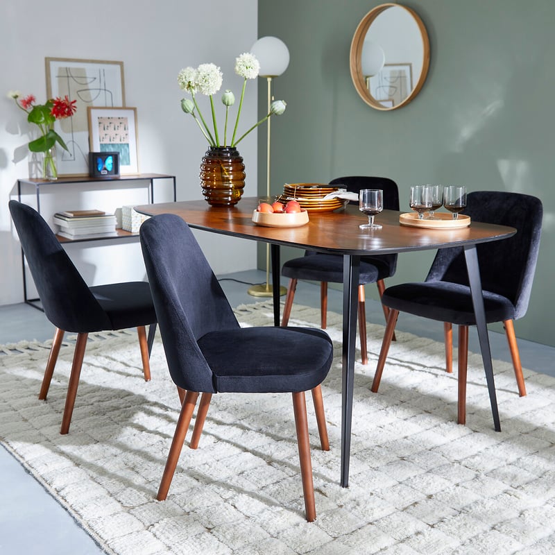 Esstisch, Vintage Intarsien, 6 Personen, Watford