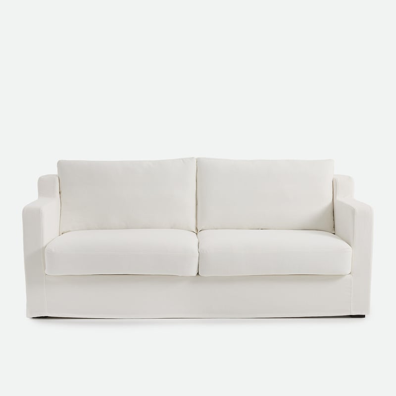 Gerades Sofa Mit Abnehmbaren Bezügen, 2-, 3- Oder 4-sitzer, Aus Baumwolle Und Leinen, Linetto
