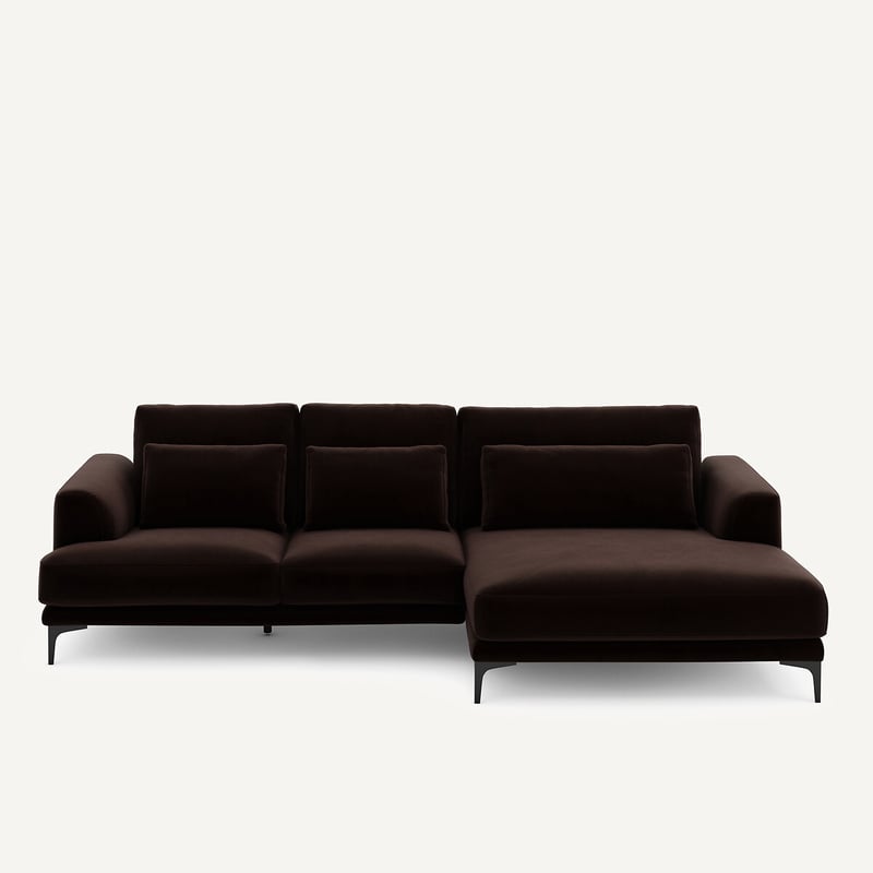 Am.pm Ecksofa Meridian Xl Rechts In Samt, Marsile