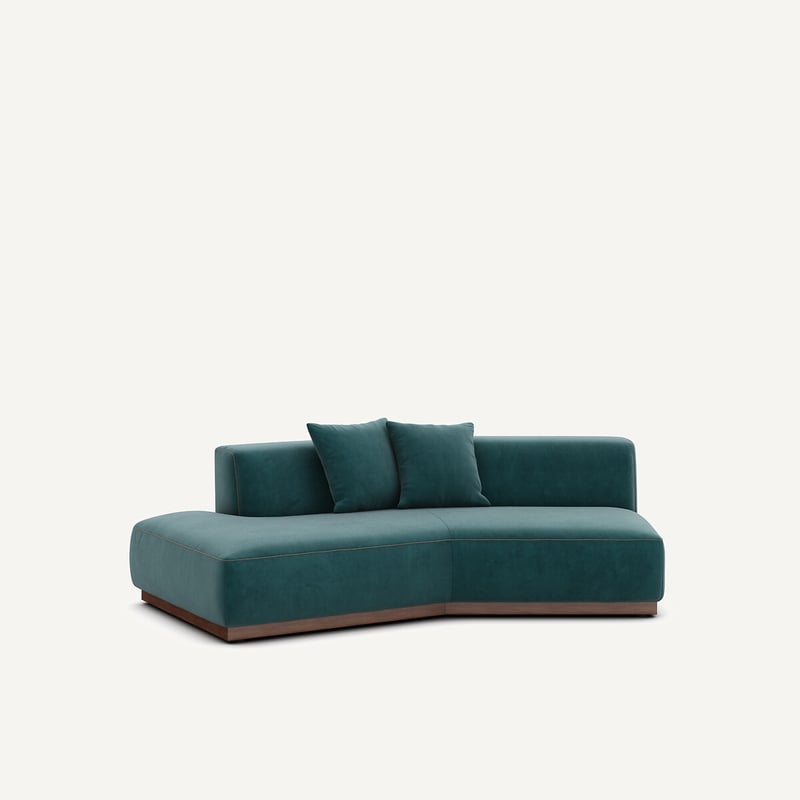 Am.pm Halbes Sofa Links In Samt, Jacopo