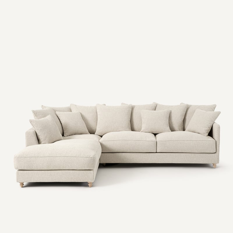 Am.pm Ecksofa, Umwandelbar, Bouclé, Lazare