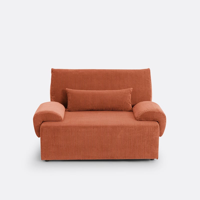 Schlafsofa Maona Mit Bettkasten, 2-sitzer, Aus Cord