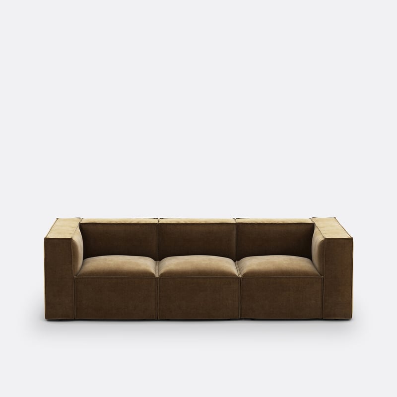 Modulares Sofa Seven, 3-sitzer, Vintage-cord