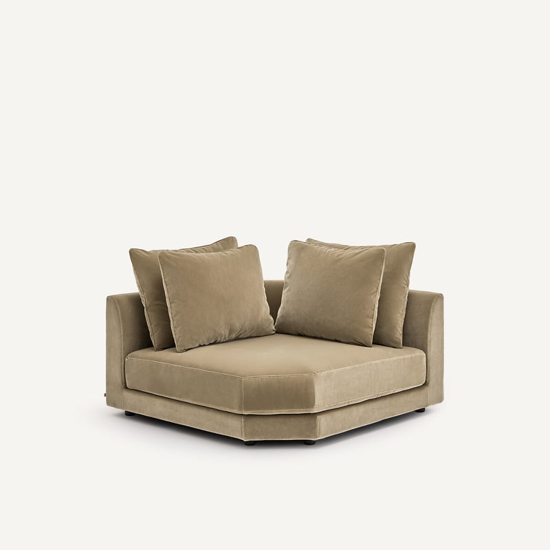 Am.pm Modulares Ecksofa Aus Samt, Tiberio