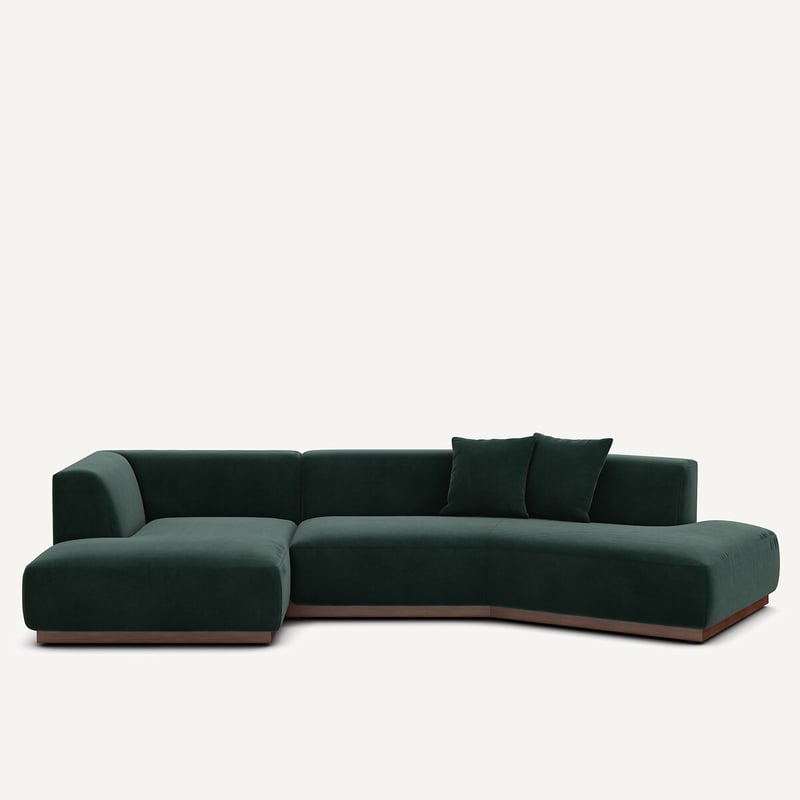 Am.pm Offenes Ecksofa Jacopo Mit Ecke Links, Samt