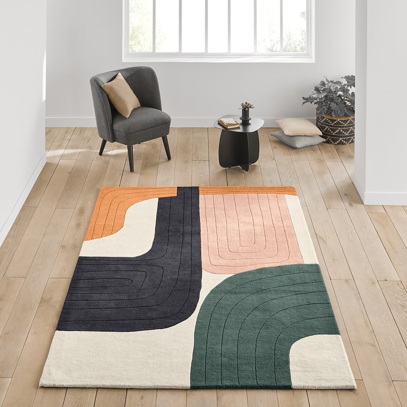 Teppich Milano, Bunt, Wolle
