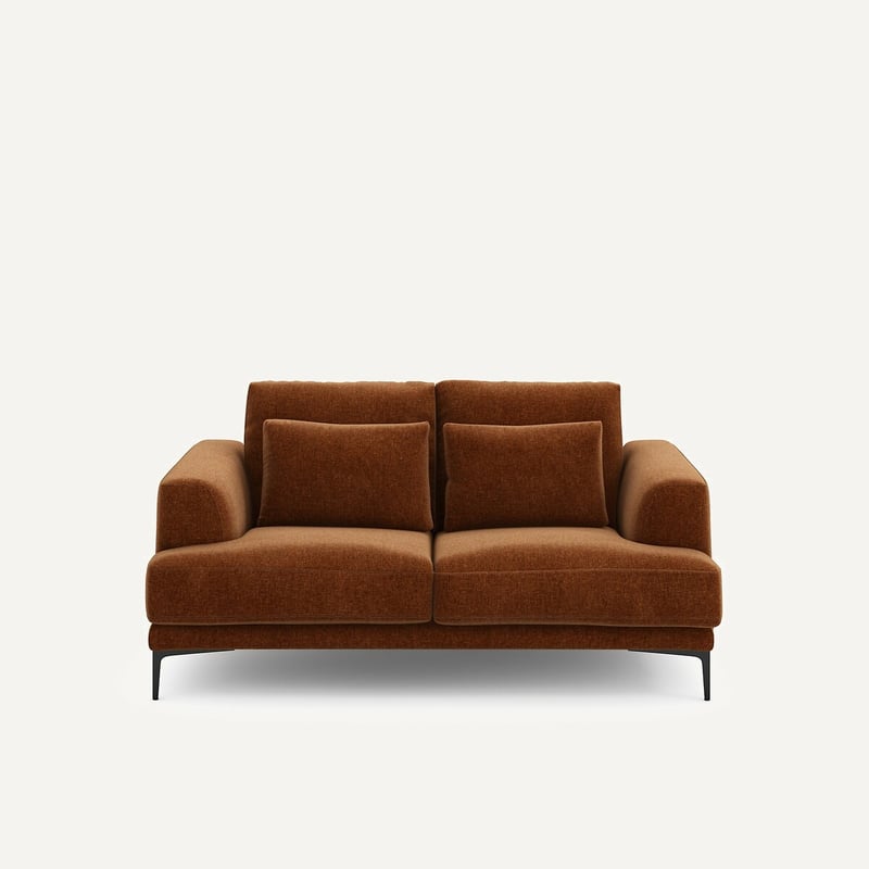 Am.pm 2p-sofa Aus Chenille-samt, Marsile