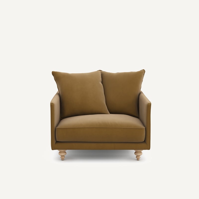 Am.pm Sessel Aus Leinenvelours, Lazare