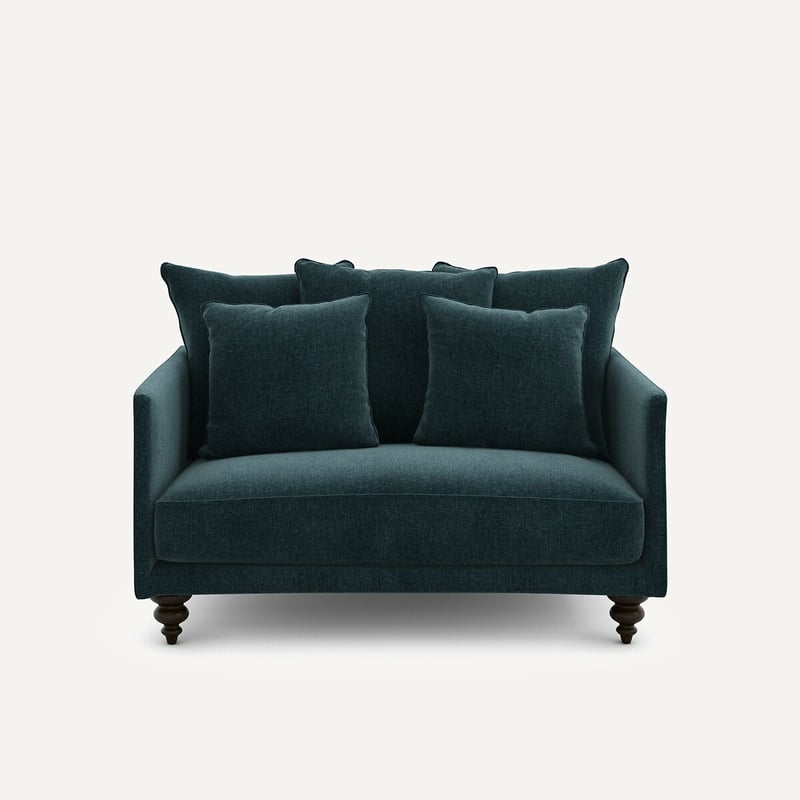 Am.pm Kompaktes 2-sitzer-sofa Aus Chenille-samt, Lazare