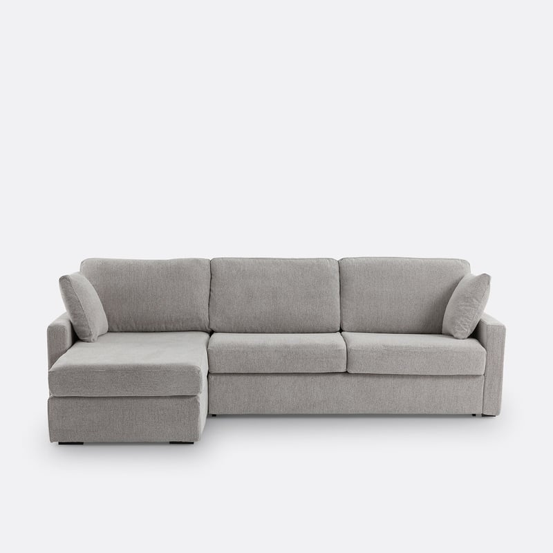 Eckschlafsofa Timor, 4-sitzig, Meliert, Premium Hr-schaum