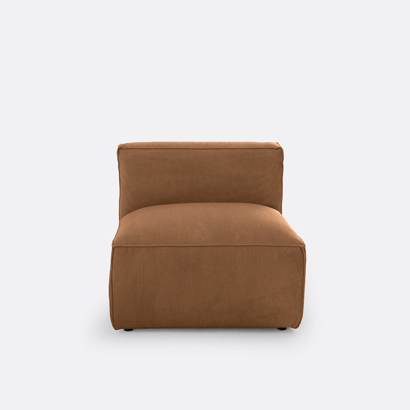 Sessel-element Seven Für Modulares Sofa, Aus Cordsamt