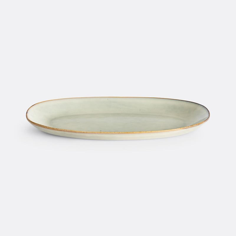 Servierplatte Omora, Steingut Mit Reaktiver Glasur