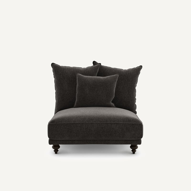 Am.pm Sessel Aus Chenille-samt, Lazare