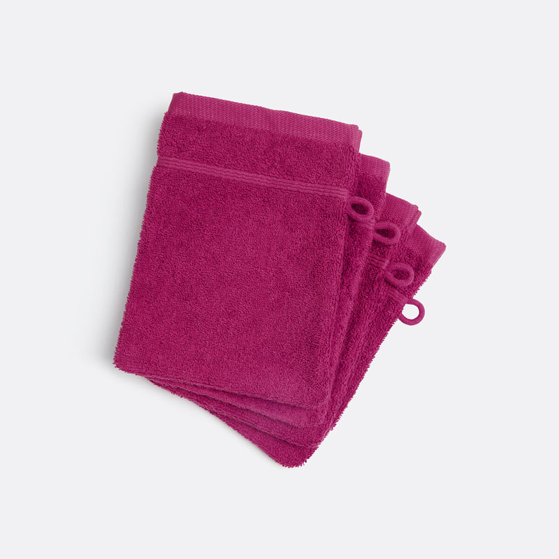 La Redoute Interieurs 4er-pack Waschlappen Zavara, Schlingenfrottee
