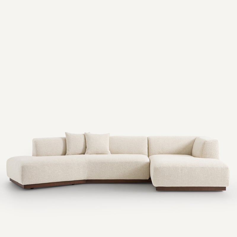 Am.pm Offenes Ecksofa Jacopo Mit Ecke Rechts, Bouclé