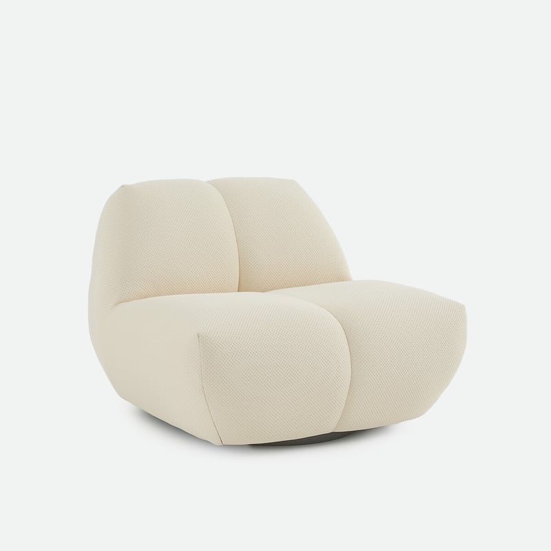 Drehsessel, Gesteppter Stoff, Nuria