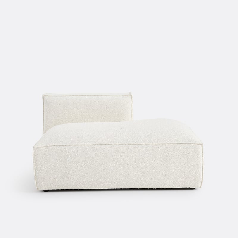 Recamiere-element Rechts Für Modulares Sofa Seven, Aus Bouclé