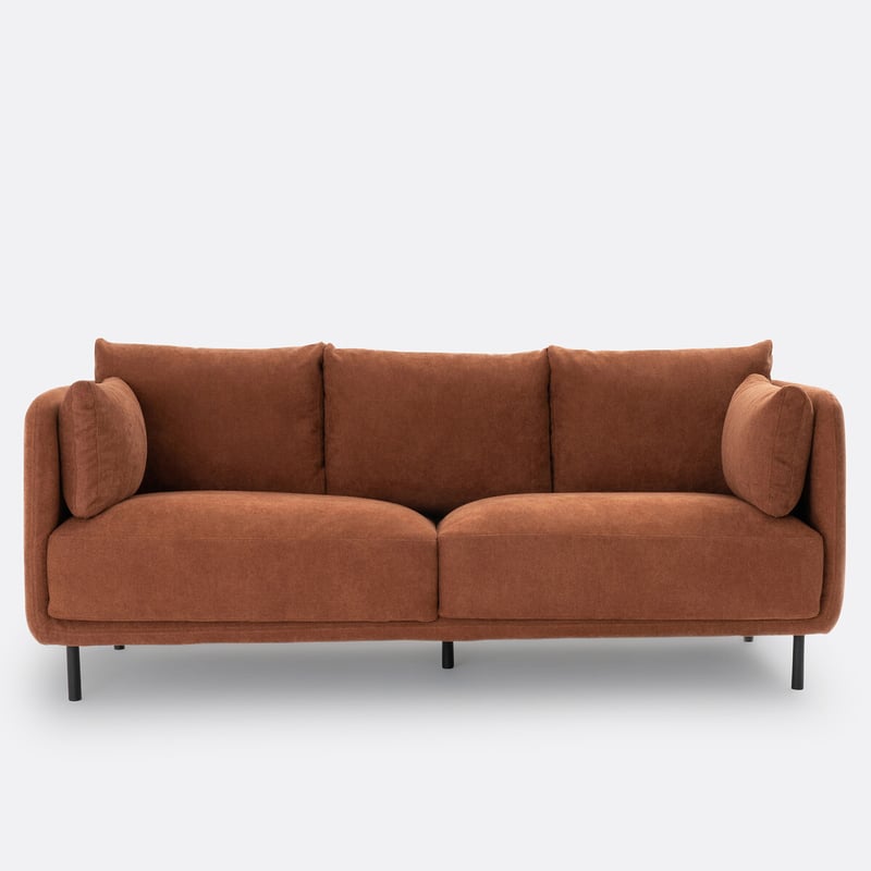 Gerades 3- Oder 4-sitzer-sofa Victor, Aus Strukturgewebe