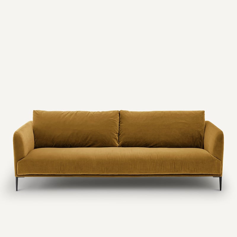 Emmanuel Gallina X Am.pm 3- Oder 4-sitzer-sofa, Samt, Oscar, Design Emmanuel Gallina
