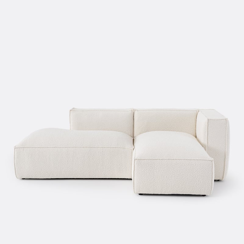 Modulares Ecksofa Seven, Rechts, Aus Bouclé