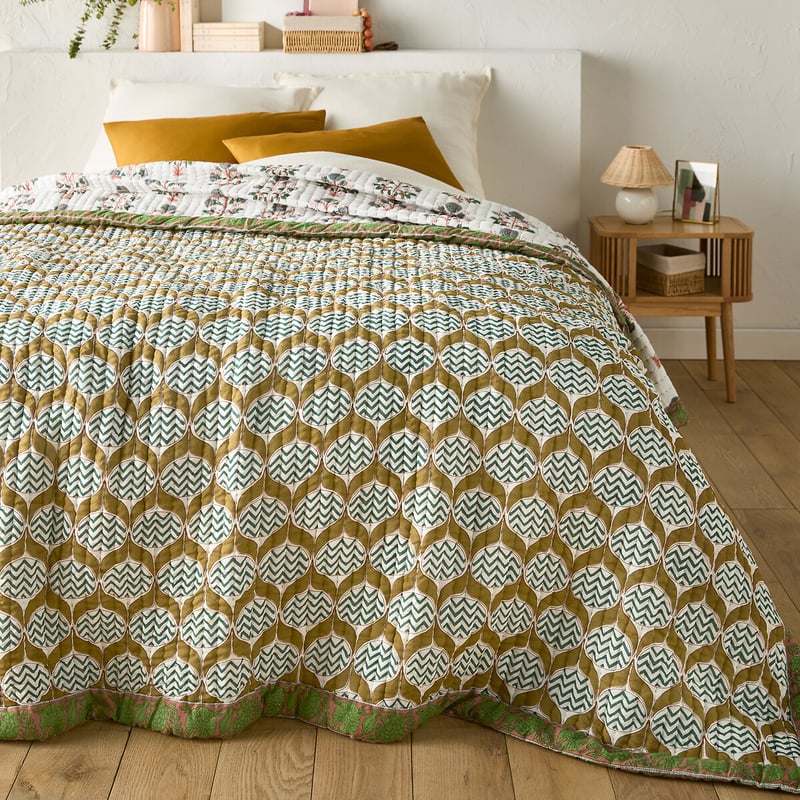 La Redoute Interieurs Kantha-tagesdecke Malyam, Baumwoll-voile