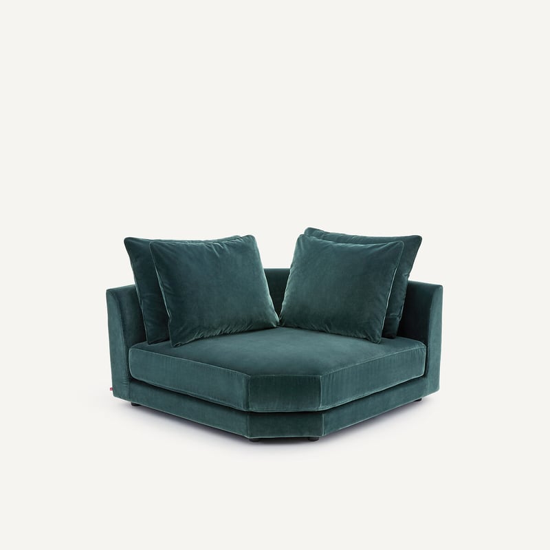 Am.pm Modulares Ecksofa Aus Samt, Tiberio