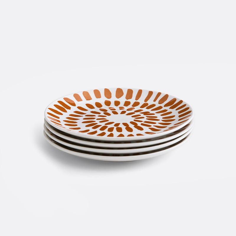 Set Von 4 Desserttellern Aus Steingut, Riveri