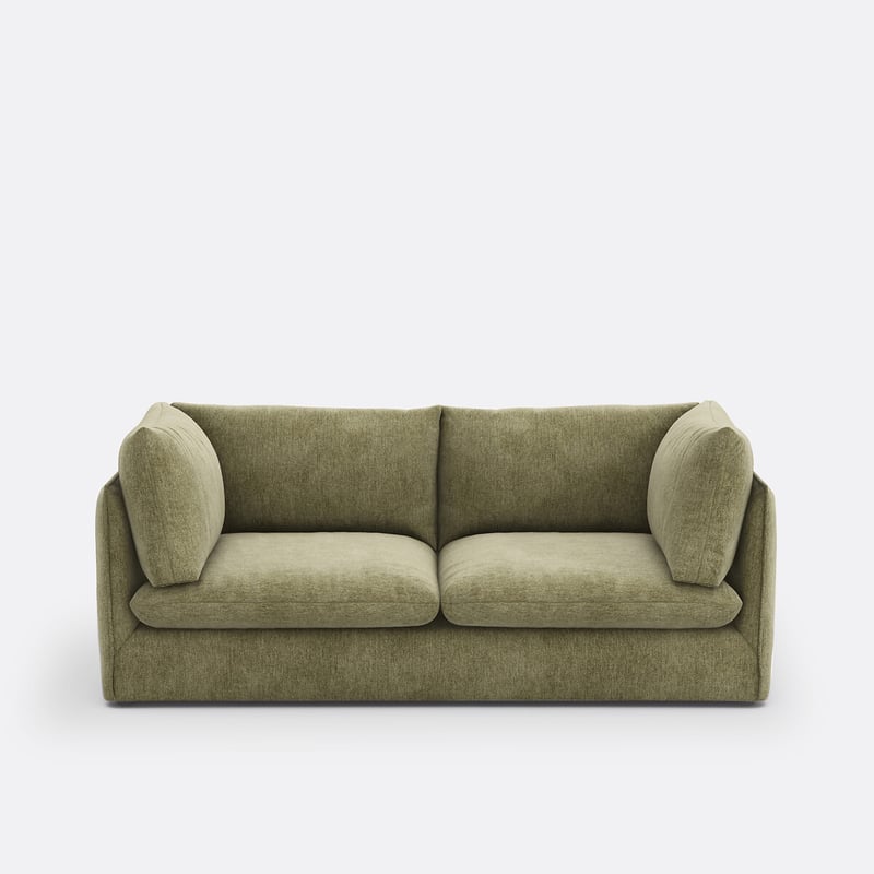 Sofa Malo, Rechtwinnklig, 3-sitzig, Aus Meliertem Polyester