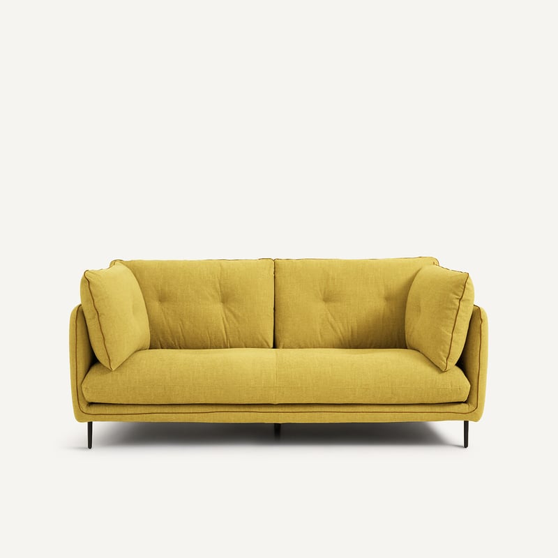 Am.pm Sofa 2p, Leinen Meliert, Botero