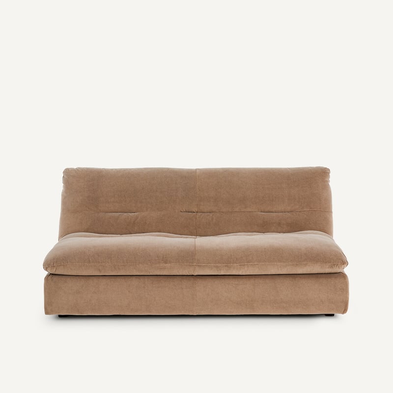 Am.pm Modulares 3-sitzer-sofa In Stonewashed Velours, Giuliano