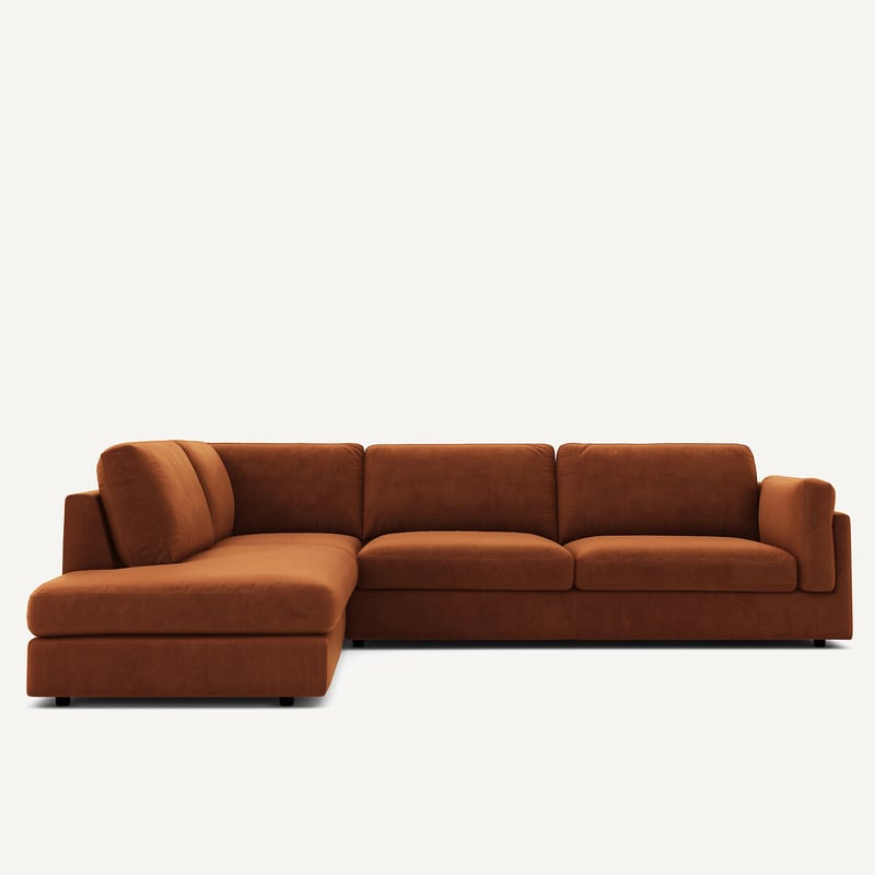 Am.pm Ecksofa Mit Meridian, Umwandelbar, Aus Samt, César