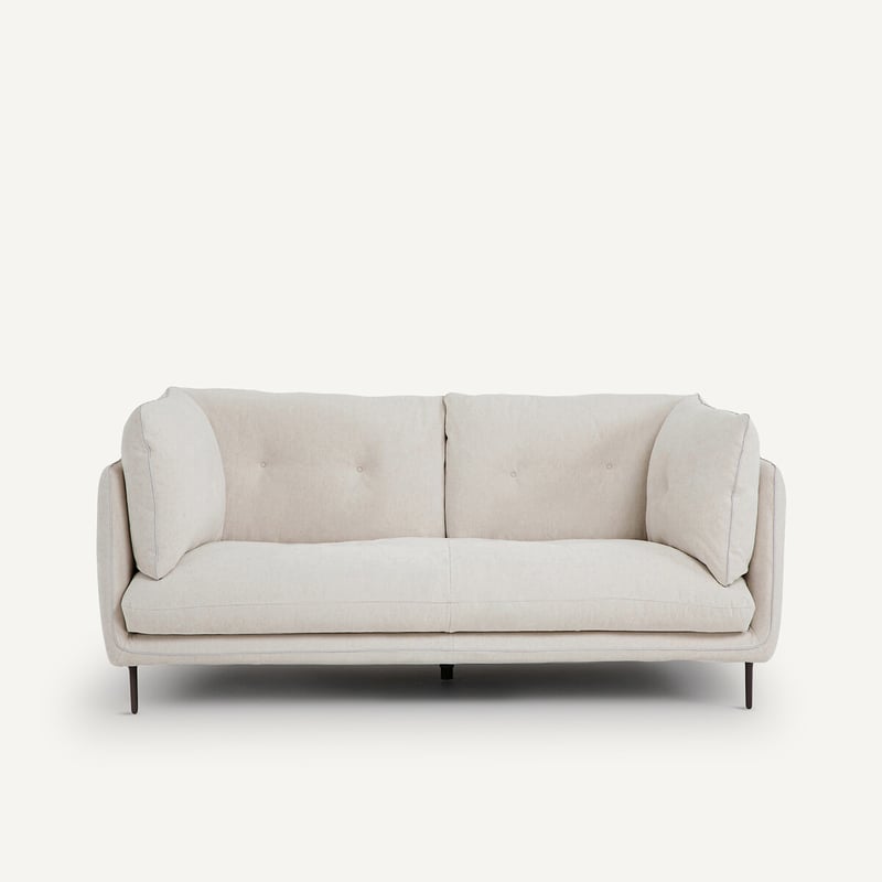 Am.pm Sofa 2p, Leinen Meliert, Botero