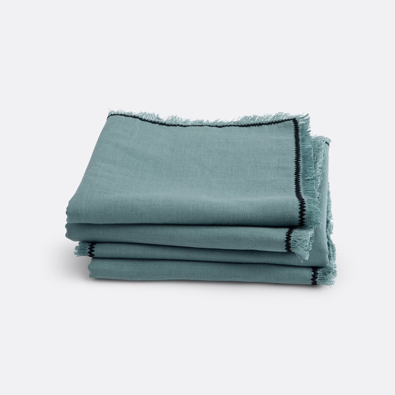 La Redoute Interieurs 4er-pack Tischsets Menorca, Leinen/baumwolle