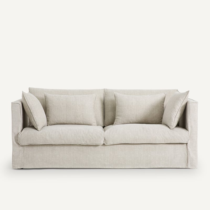Am.pm 3- Oder 4-sitzer-sofa, Baumwolle/leinen, Camille