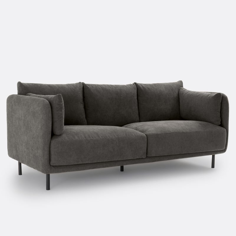 Gerades 3- Oder 4-sitzer-sofa Victor, Aus Strukturgewebe