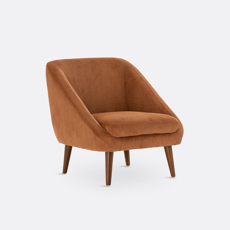 Sessel Séméon, Cordsamt