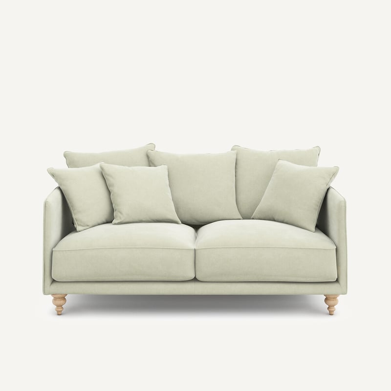 Am.pm Sofa 3p Compact Stonewashed Samt, Lazare
