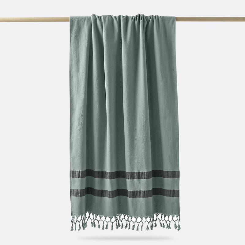 La Redoute Interieurs Xl-fouta-badetuch Antalya Mit Frottee, Bio-baumwolle