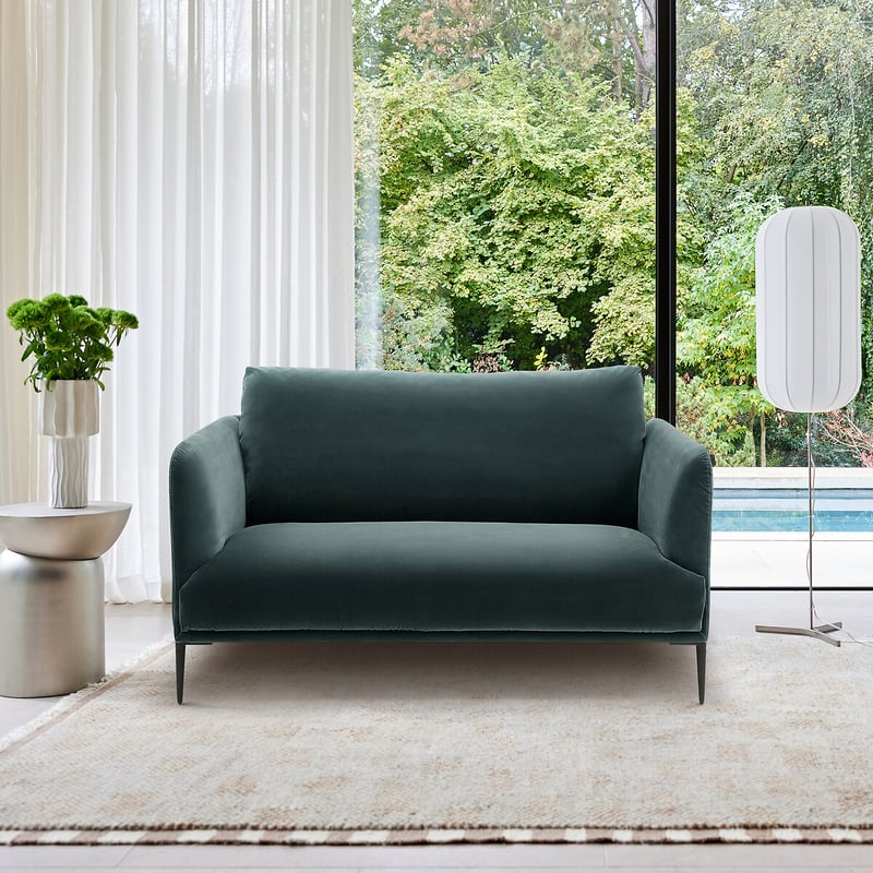 Emmanuel Gallina X Am.pm 2-sitzer-sofa, Samt, Oscar, Design Emmanuel Gallina
