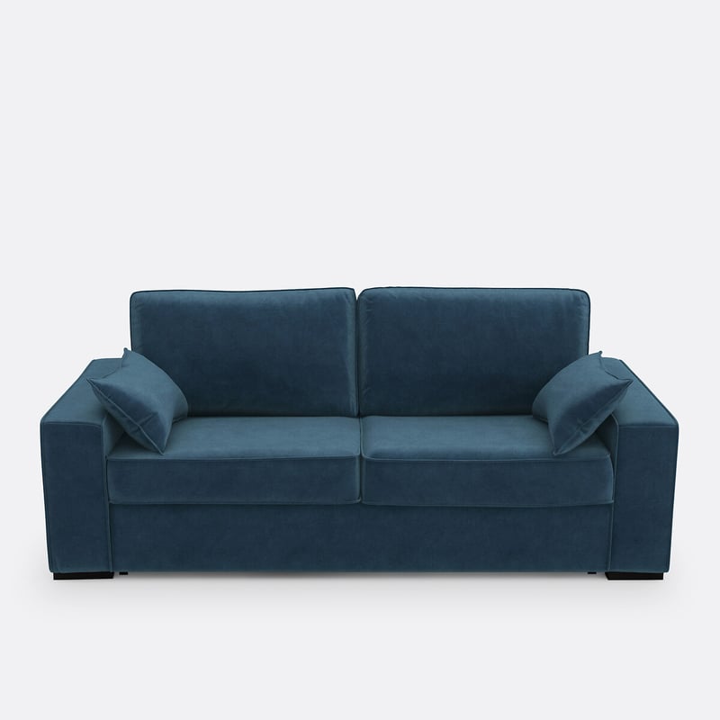 Schlafsofa Mit Velours, Premium-hr-schaum, Cecilia