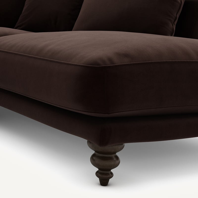 Am.pm Ecksofa, Aus Samt, Lazare