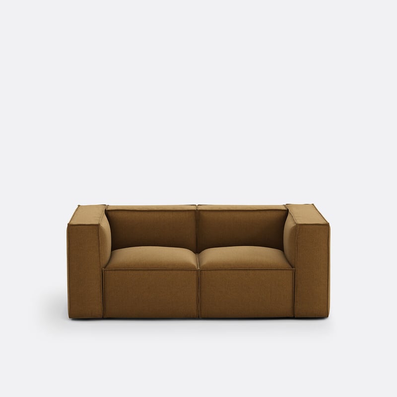 Modulares 2-sitzer-sofa Seven, Aus Strukturgewebe