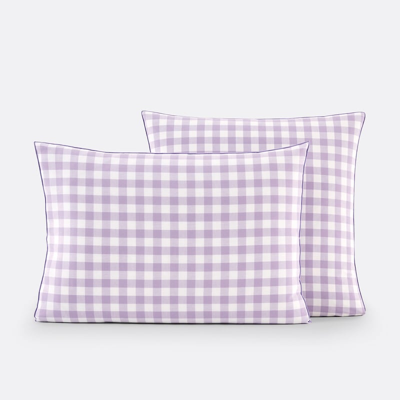 La Redoute Interieurs Kissenbezug Veldi Violett, Baumwolle