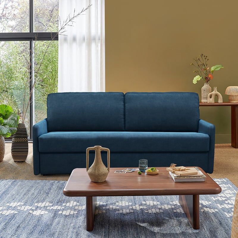 Schlafsofa Marta, Samt, Schaumstoff