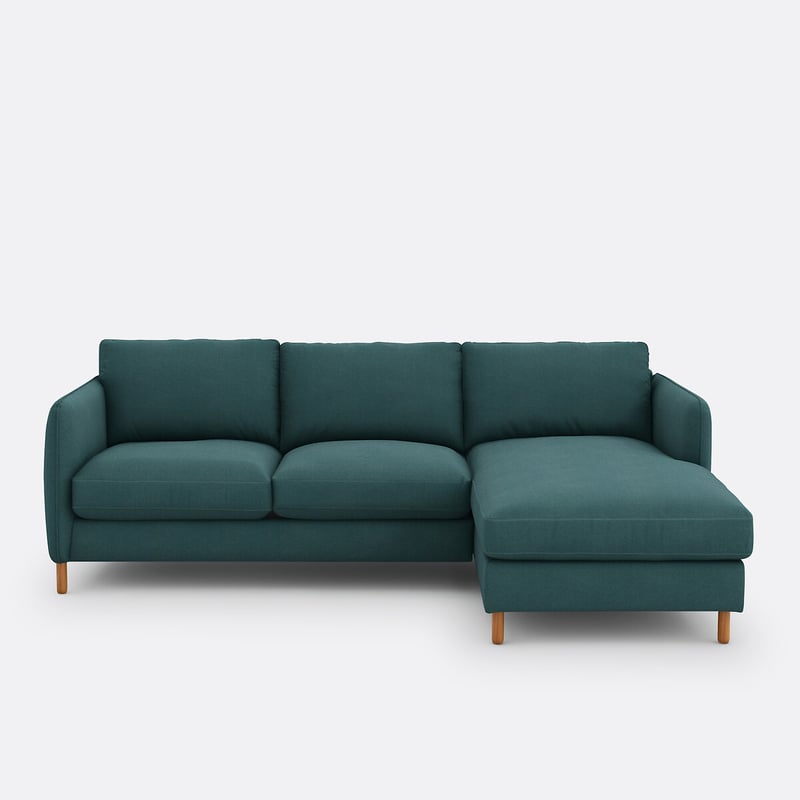 Ecksofa Loméo Mit Schlaffunktion, 4-sitzer, Aus Baumwolle Und Polyester
