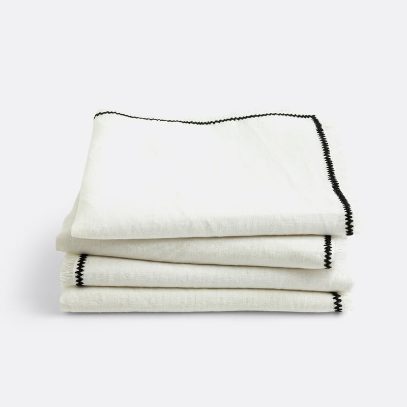 La Redoute Interieurs 4er-pack Tischsets Menorca, Leinen/baumwolle