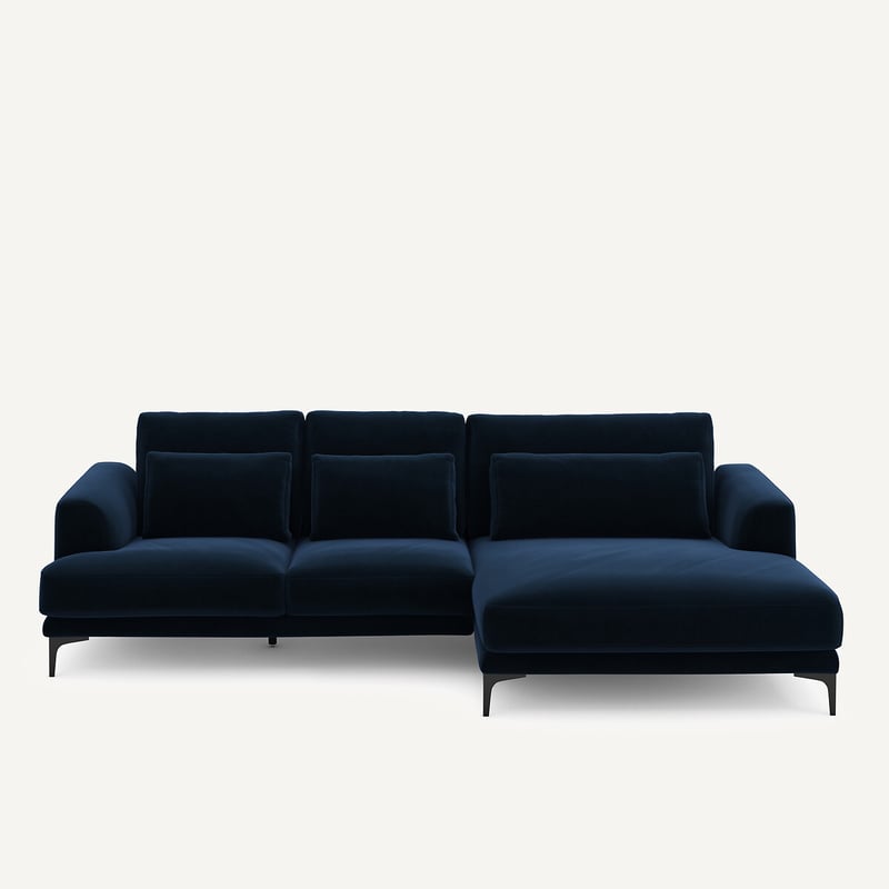 Am.pm Ecksofa Meridian Xl Rechts In Samt, Marsile