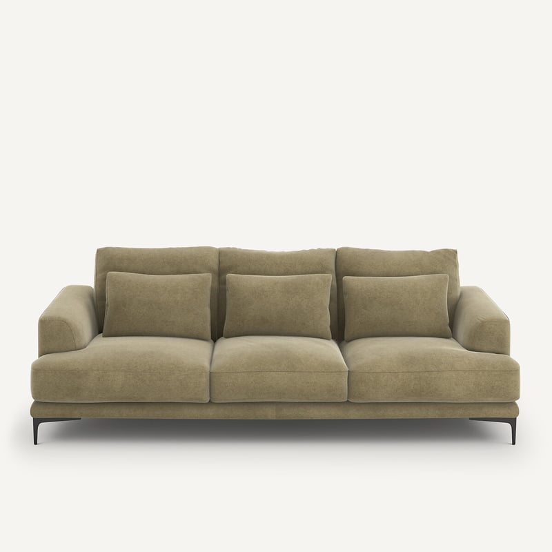 Am.pm 4-sitzer-sofa Marsile, Leinensamt